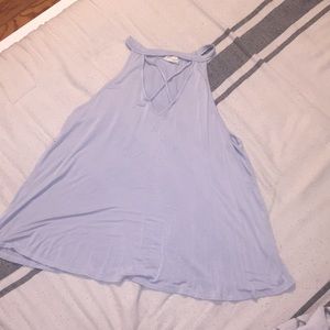 Cute baby blue tank top NEVER WORN